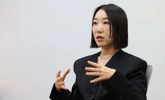 정다운 2기 진실화해위 조사7과 조사관이 12일 오후 서울 마포구 한겨레신문사에서 한겨레와 인터뷰하고 있다. 최현수 기자 emd@hani.co.kr