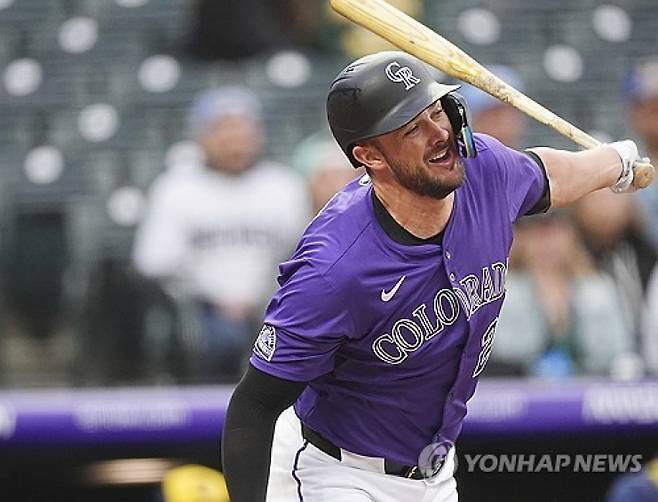 콜로라도 로키스에서 부진한 크리스 브라이언트. [AP=연합뉴스]