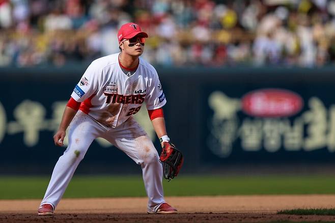 ▲ 시즌 시작 전부터 부상 악재를 만난 변우혁 ⓒKIA타이거즈