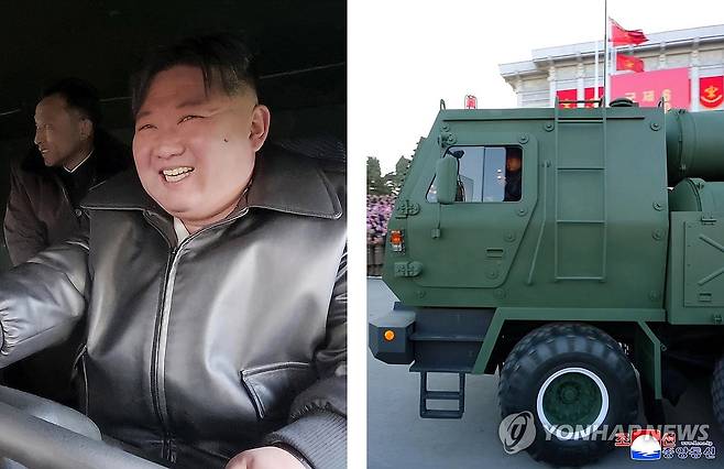 북한, 600mm 대구경 방사포 증정식 진행 (평양 조선중앙통신=연합뉴스) 북한 조선중앙통신은 19일 김정은 국무위원장 참석 하에 "군수노동계급이 조선노동당 제9차대회에 드리는 600mm 대구경 방사포 증정식 2월 18일 수도 평양에서 성대히 거행"됐다고 보도했다. 2026.2.19 
    [국내에서만 사용가능. 재배포 금지. For Use Only in the Republic of Korea. No Redistribution] nkphoto@yna.co.kr