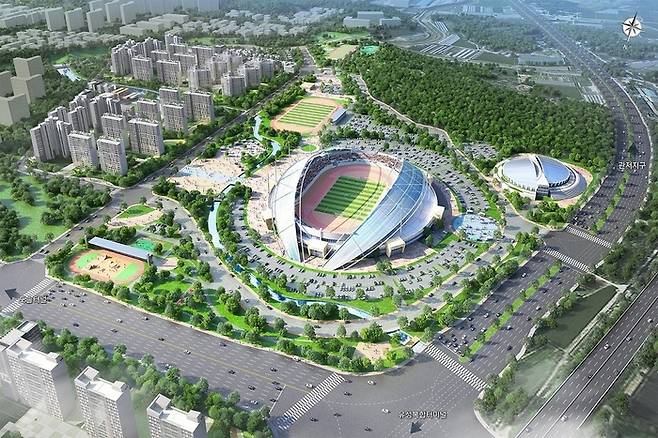 대전 서남부종합스포츠타운 조감도 / 이미지: 대전시