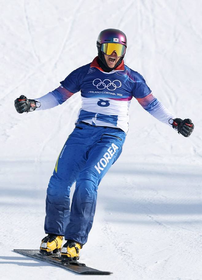 결승 진출, 환호하는 김상겸.(사진=연합뉴스)