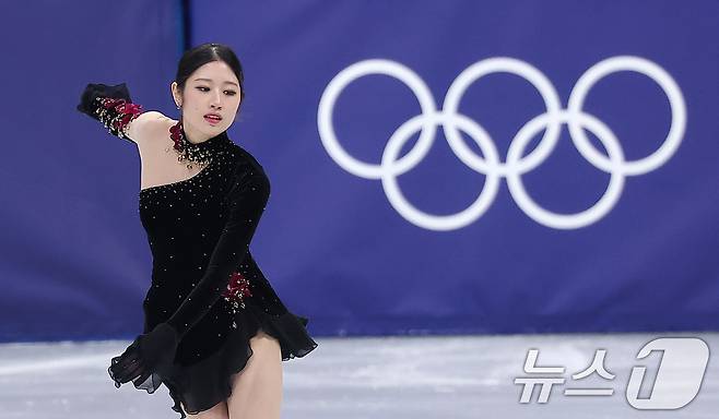 피겨 이해인이 19일(현지시간) 이탈리아 밀라노 아이스스케이팅 아레나에서 열린 2026 밀라노·코르티나담페초 동계올림픽 피겨 스케이팅 여자 싱글 프리 스케이팅에서 연기를 펼치고 있다. 2026.2.20 ⓒ 뉴스1 김성진 기자