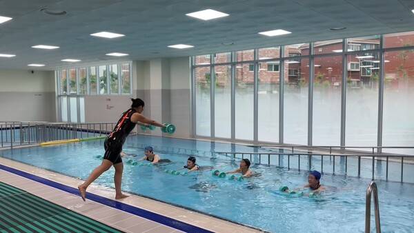 수중운동프로그램 현장 / 사진=동두천시