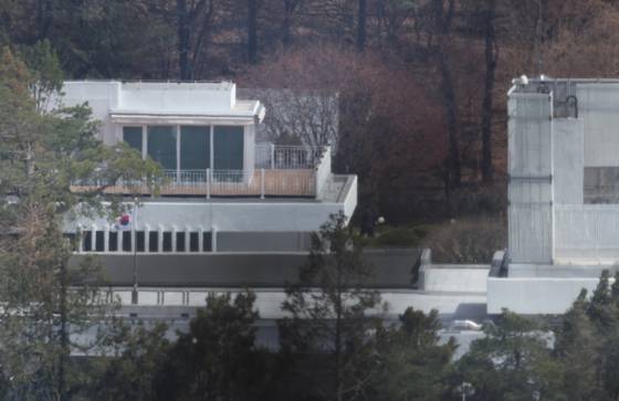 2025년 4월 26일 서울 용산구 한남동 대통령 관저의 모습. 김경록 기자