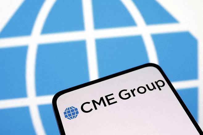 CME 그룹 로고. [사진=로이터연합]