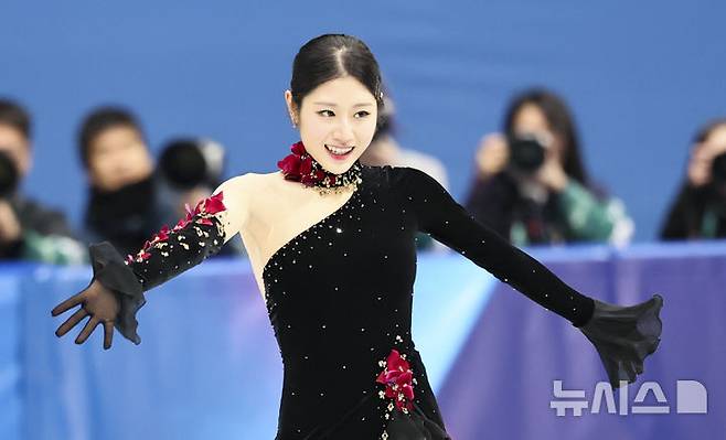 [밀라노=뉴시스] 김근수 기자 = 피겨스케이팅 이해인이 19일(현지 시간) 이탈리아 밀라노 아이스스케이팅 아레나에서 열린 2026 밀라노·코르티나 담페초 동계올림픽 피겨스케이팅 여자 싱글 프리프로그램에서 연기를 펼치고 있다. 2026.02.20. ks@newsis.com