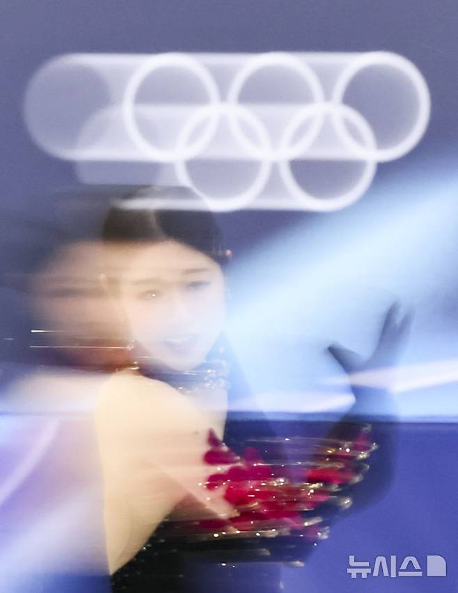 [밀라노=뉴시스] 김근수 기자 = 피겨스케이팅 이해인이 19일(현지 시간) 이탈리아 밀라노 아이스스케이팅 아레나에서 열린 2026 밀라노·코르티나 담페초 동계올림픽 피겨스케이팅 여자 싱글 프리프로그램에서 연기를 펼치고 있다. 2026.02.20. ks@newsis.com