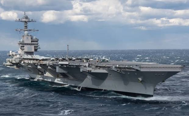 미 차세대 항공모함 제럴드 R. 포드급 1번함 ‘포드함’(CVN-78). 사진 제공=미 해군