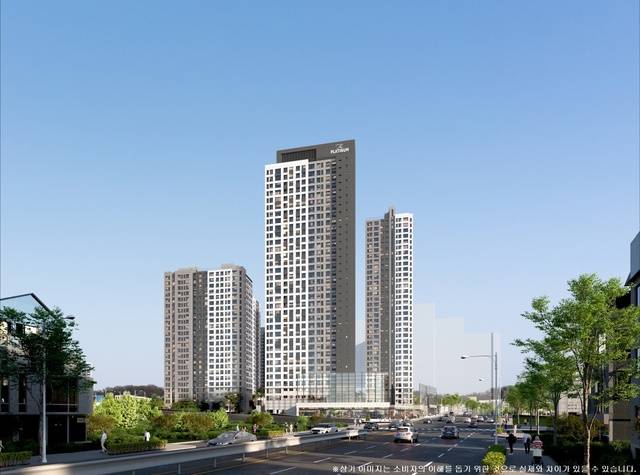 쌍용 더 플래티넘 온수역 투시도 (쌍용건설 제공)