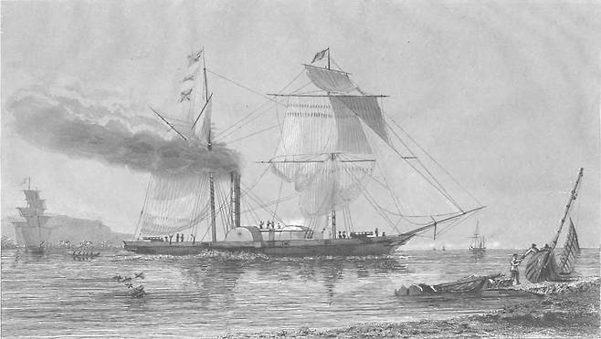 네메시스호를 묘사한 판화. [사진 위키피디아]