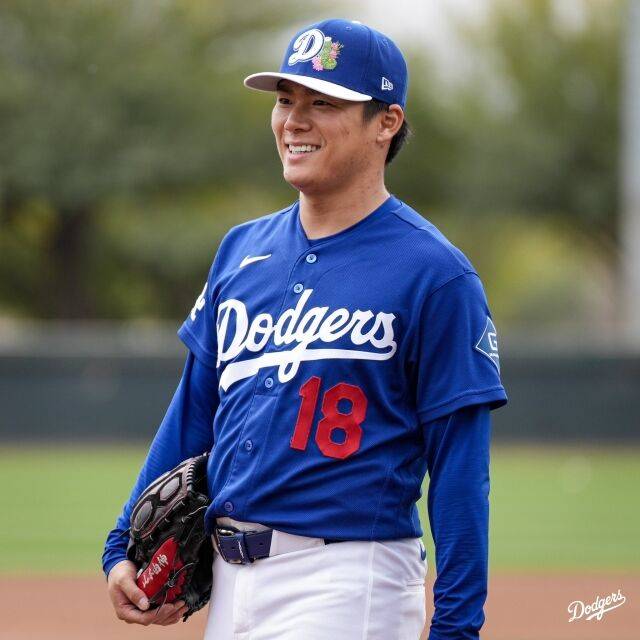 LA 다저스 야마모토 요시노부./LA 다저스 SNS