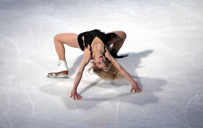 ▲ 2026 밀라노·코르티나담페초 동계올림픽 피겨스케이팅 여자 싱글에 출전한 앰버 글렌(27·미국)이 경기 직후 자신의 생리 중임을 공개하며 여성 선수들이 경기 현장에서 겪는 현실을 직접 언급했다. ⓒ연합뉴스/AFP