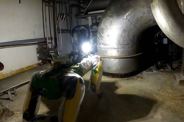 스팟이 현장을 순찰하는 모습 [출처=현대자동차그룹]