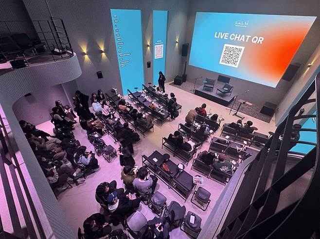 자이언트스텝의 자회사 사일로랩이 21일 서울 성동구 성수동에 위치한 '성수율 뮤직'을 정식 오픈했다./사진=김경문 기자