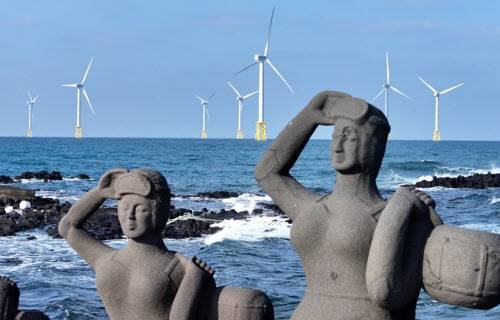 국내 최대 제주한림해상풍력 준공