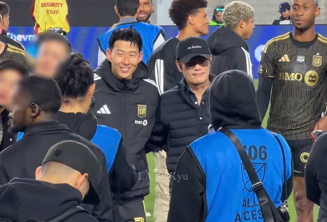 손흥민-이병헌. 유튜브 채널 ‘LA So Kyu 엘에이쏘큐’ 화면 캡쳐.