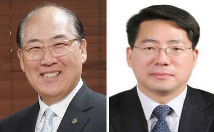 왼쪽부터 임기택 국제해사기구(IMO) 명예총장과 황종우 전 해수부 기획조정실장.