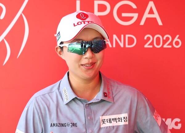 2026년 미국여자프로골프(LPGA) 투어 '아시안 스윙' 혼다 LPGA 타일랜드 우승 경쟁에 뛰어든 김효주 프로가 3라운드 경기 후 인터뷰하는 모습이다. 사진출처=LPGA가 제공한 인터뷰 영상 화면 캡처 (사진을 무단으로 사용하지 마십시오.)