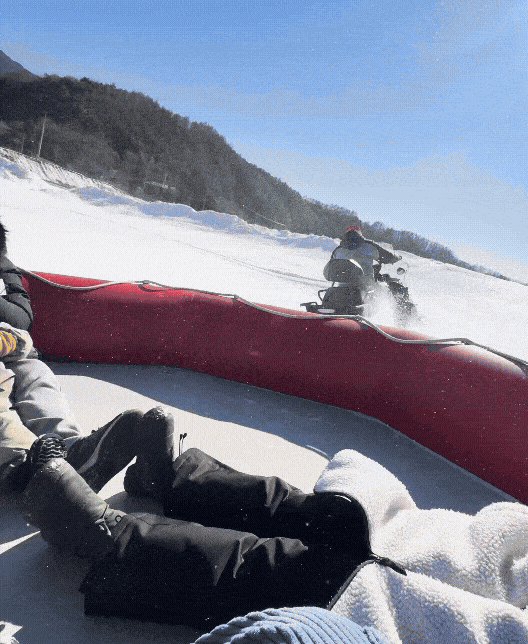 평창 송어축제 스노우 래프팅 / 사진= 김지은 여행+ 기자