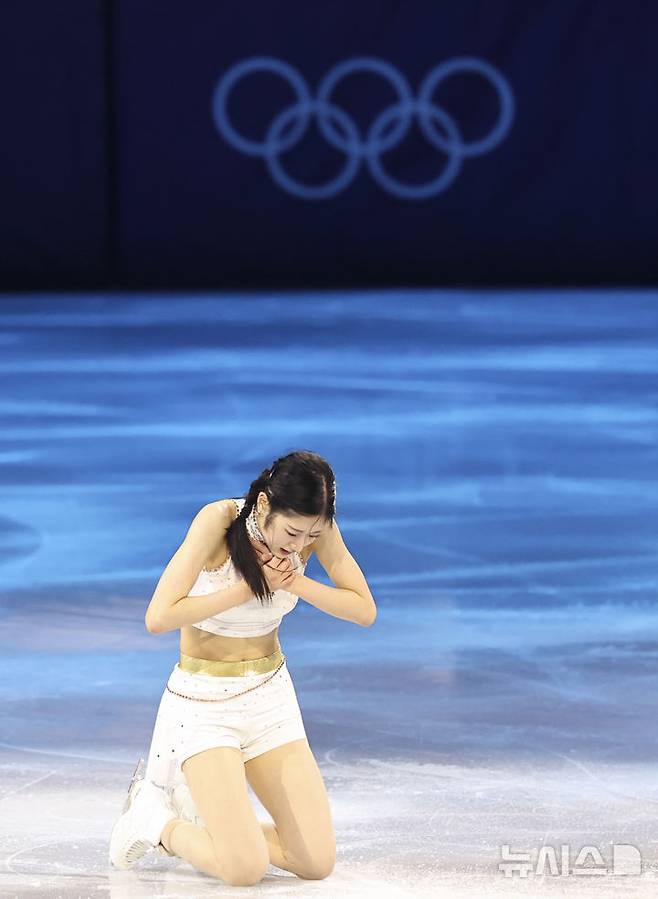 [밀라노=뉴시스] 김근수 기자 = 피겨스케이팅 이해인이 21일(현지 시간) 이탈리아 밀라노 아이스 스케이팅 아레나에서 열린 피겨스케이팅 갈라쇼에서 연기를 펼치고 있다. 2026.02.22. ks@newsis.com