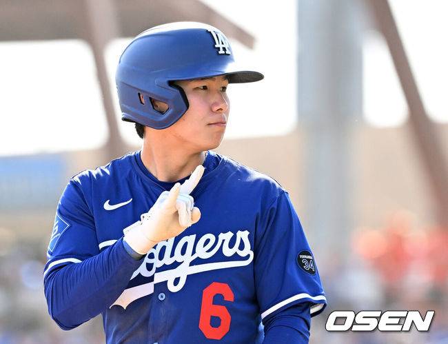 [OSEN=이대선 기자] LA 다저스 김혜성 2025.03.02 /sunday@osen.co.kr