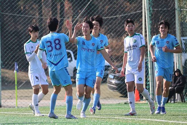 ▲ 선문대가 62회 춘계대학연맹전 4강에 진출했다. ⓒ한국대학축구연맹