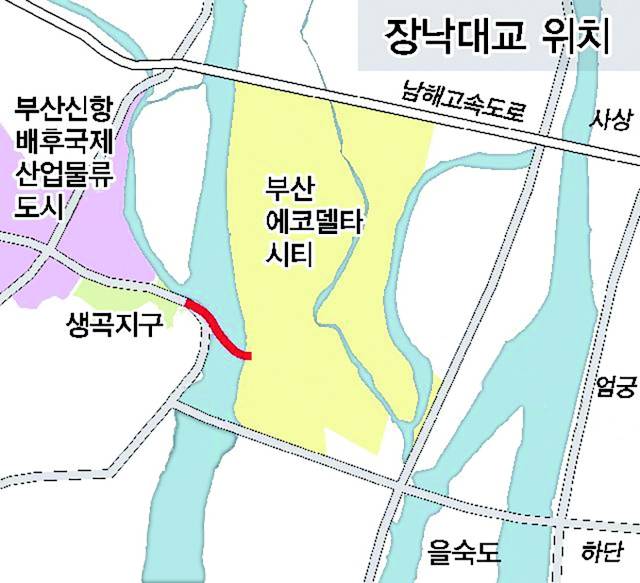 장낙대교 조감도. 부산시 제공