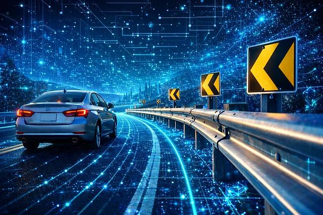 ​전문가들은 이 같은 생성형 AI기반 AI에이전트 사용 시 발생할 수 있는 보안문제를 해결하기 위해선 'AI 가드레일'이 필요하다고 강조한다. AI 가드레일은 AI 시스템이 안전하고 신뢰할 수 있는 범위 내에서 동작하도록 하는 제어 기술 및 솔루션이다./ 생성형 AI로 제작한 이미지&nbsp;