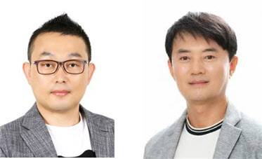 공동 연구자 사진. 한도경 한국기초과학지원연구원 책임연구원(왼쪽)과 성기훈 한양대 생물나노공학과 교수(오른쪽).(사진=한국기초과학지원연구원)