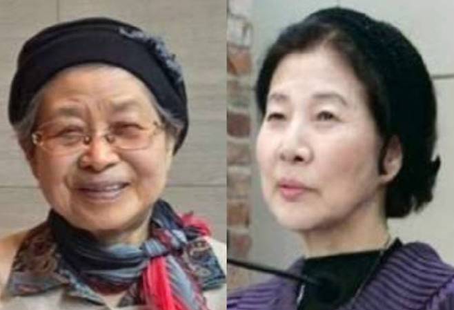 소설가 한말숙(왼쪽)과 시인 김선영(사진=한국여성문학인회).