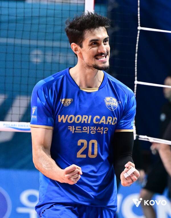 우리카드 아라우조. /사진=KOVO 제공