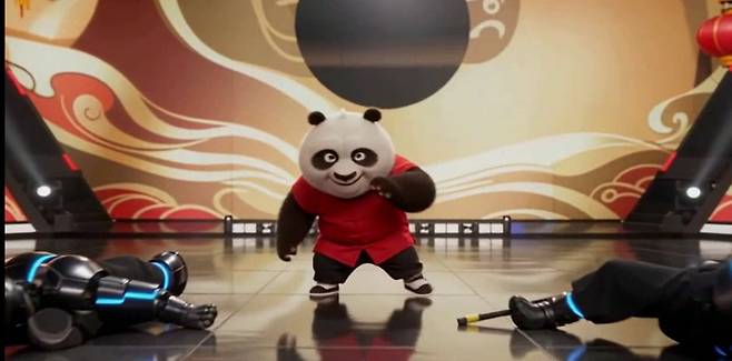 23일 시댄스를 활용해 5초 만에 제작한 짧은 '춘완 판다' 영상. 베이징=김은정 특파원