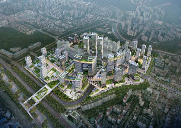 오리역세권 제4테크노밸리 조감도. 성남시 제공