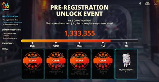 '씰M 온 크로쓰' 사전등록 133만 돌파 관련 이미지. 자료 제공 : 넥써쓰