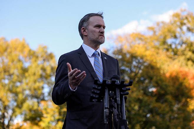 제이미슨 그리어 미국무역대표부는 22일(현지시간) ABC방송 인터뷰에서 한국, 일본, 유럽연합(EU) 등과 체결한 무역협정 또한 이들 대체수단으로 재구축할 수 있다는 입장을 내비쳤다. [로이터 = 연합뉴스]