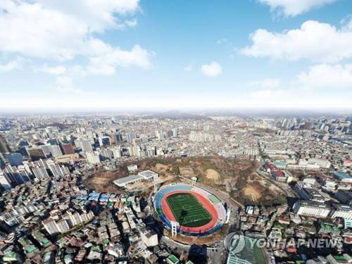 효창공원과 서울 시내 (서울=연합뉴스) 효창공원과 서울 시내. 2025.1.14     [서울시 제공. 재판매 및 DB 금지] srbaek@yna.co.kr