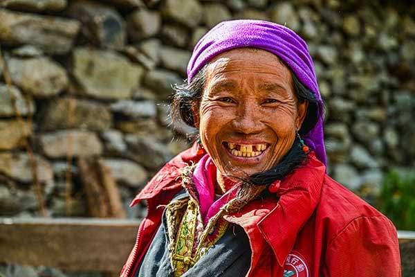 소마을의 현지인.