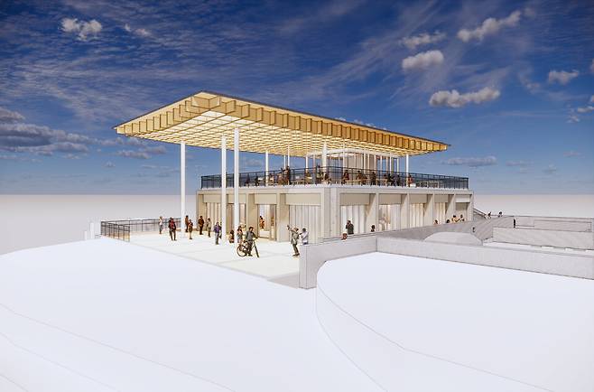 '망경공원' 전망대 투시도 ⓒ진주시 제공