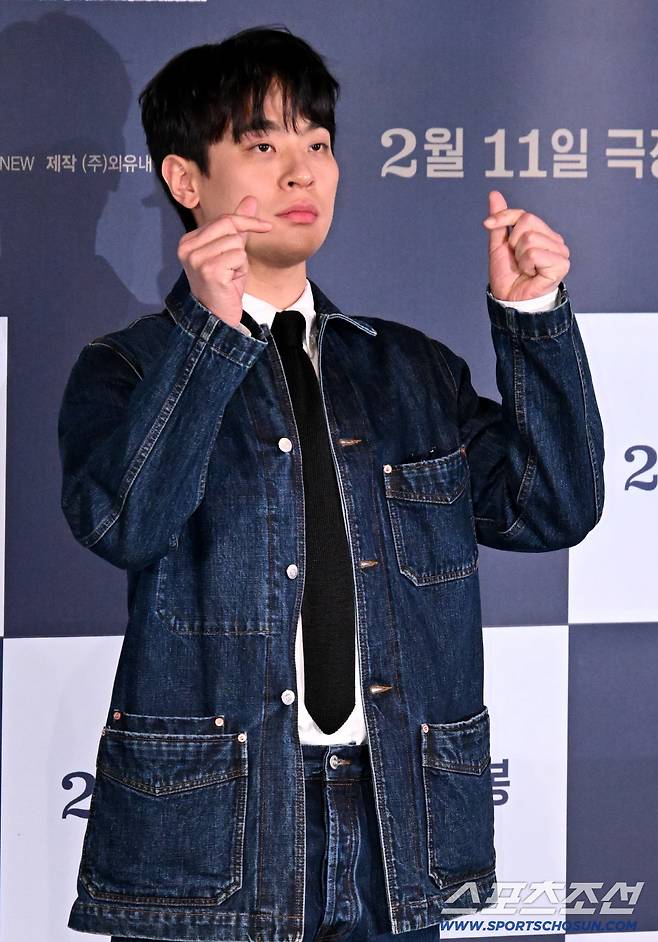 4일 용산CGV에서 열린 영화 '휴민트'의 언론 시사회. 박정민이 포토타임을 갖고 있다. 용산=허상욱 기자wook@sportschosun.com/2026.02.04/