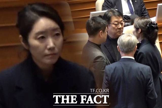 '공천헌금 1억원 수수' 혐의로 구속영장이 청구된 무소속 강선우 의원에 대한 체포동의안이 24일 국회 본회의에서 가결됐다. /국회=김민지 기자