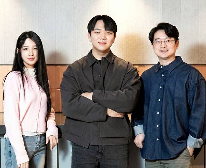 SK텔레콤 옴니모달 파운데이션 모델팀 이유진(왼쪽부터), 양현호, 천성준 매니저. SK텔레콤 제공