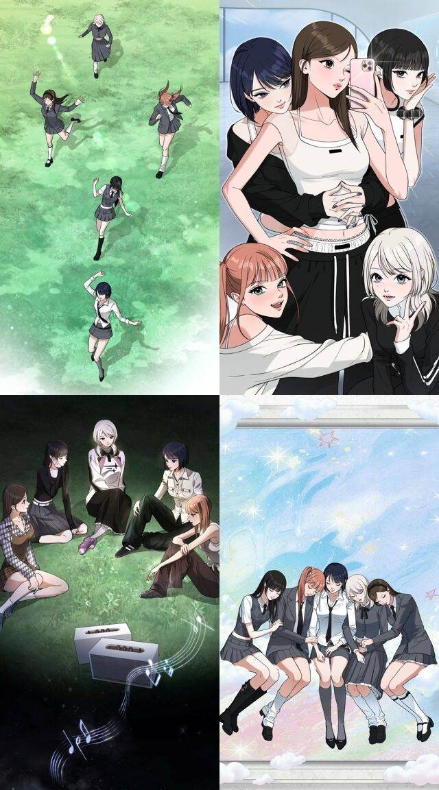 버츄얼 걸그룹 OWIS 웹툰 / ama