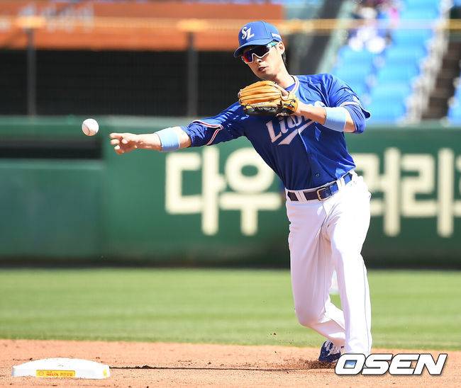 삼성 라이온즈 시절 이학주. /OSEN DB