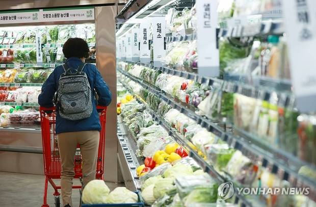 서울 시내 한 대형마트의 신선식품 코너. 연합뉴스