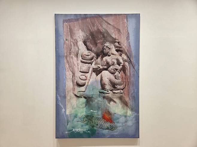 케이 이마즈 작 '화로와 난파' (서울=연합뉴스) 박의래 기자 = 서울 한남동 타데우스 로팍 서울에 전시 된 케이 이마즈 작 '화로와 난파'. 2026.2.24. laecorp@yna.co.kr