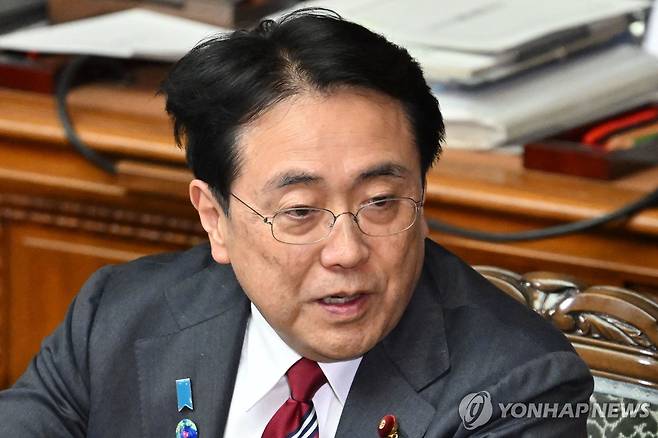 아카자와 료세이 일본 경제산업상 [AFP 연합뉴스 자료사진. 재판매 및 DB 금지]