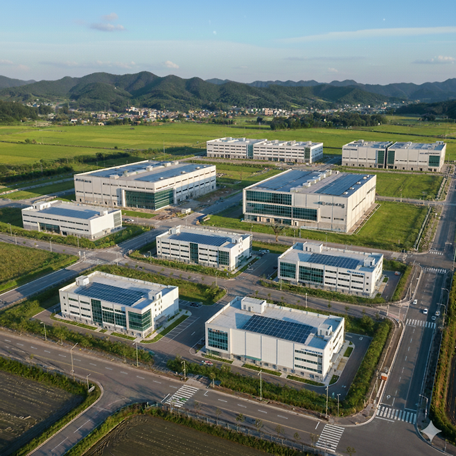 생성형 AI가 제작한 상주 공성면 2차전지 클러스터 일반산업단지의 모습. 구글 제미나이 생성 이미지