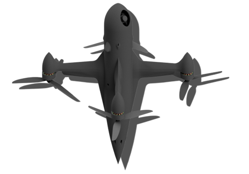 본이 개발한 공격용 드론 '레이즈'. 최고 시속 350㎞, 비행시간 15분, 무기 탑재량 700g의 스펙에 AI를 이용한 정밀 타격이 가능하다. 본 제공