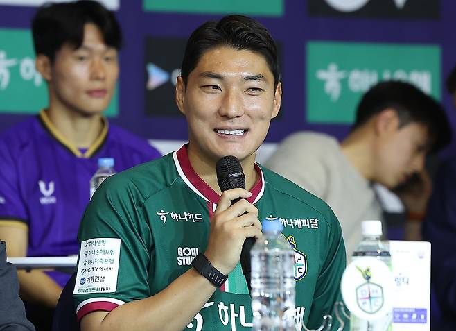 대전의 간판 스트라이커 주민규. 연합뉴스